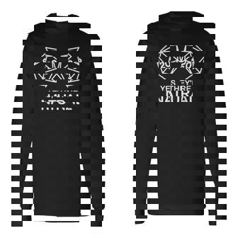 Yes They'Re Natural 20 D20 Dice Funny RPG Gamer Salty Gamer Long Sleeve T-Shirt - Monsterry