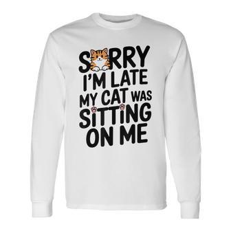 Chat Mignon Amoureux Des Chats Cadeau Propriétaire De Chat T-shirt à manches longues - Cadeauxyz