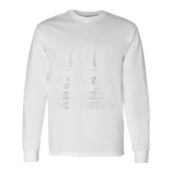 Das Ist Ein Simon Ding Du Würdest Es Nichterstehenorname Raglan Langarmshirts - Geschenkecke