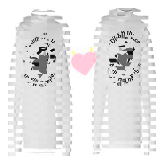 DEVIL DICE QUOTES HALLOWEEN DOODLES DEVIL ANGEL CUTE Premium Long Sleeve T-Shirt - Monsterry