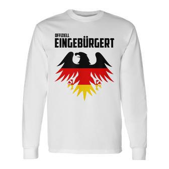 Einbürgert Team Deutschland Einbürgerung Langarmshirts - Geschenkecke