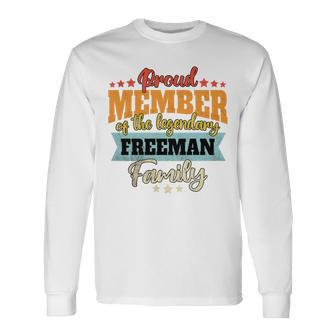 Freeman Nachname Freeman Langarmshirts - Geschenkecke