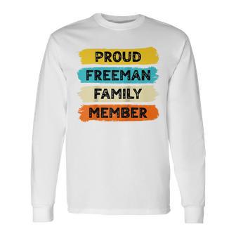 Freeman Retro Freeman Nachname Freeman Raglan Langarmshirts - Geschenkecke