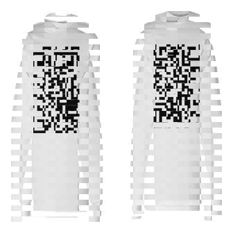 Qr President Trump 4547 Trump Dancing Code Pocket Long Sleeve T-Shirt | Mazezy