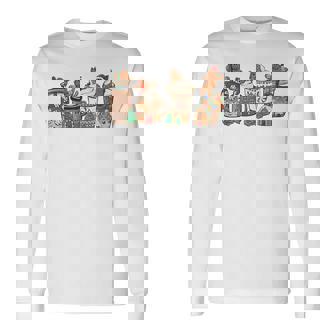 Gingerbread Cookie Christmas Coffee Cups Latte Snowman Cozy Long Sleeve T-Shirt - Monsterry