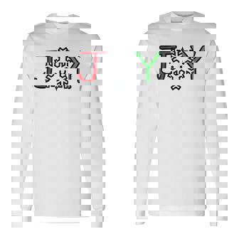 Joy Christmas Snowflake Tank Top Long Sleeve T-Shirt - Monsterry
