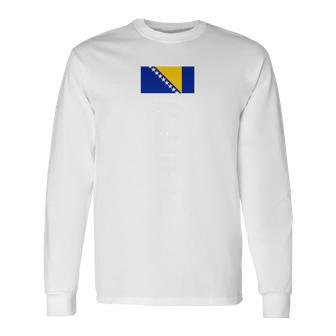 Kadric Bosnia Flag Surname Crest Emblem Crest Langarmshirts - Geschenkecke