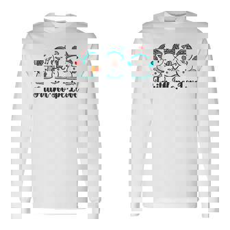 Retro Faith Hope Love Snowman Christmas 2024 Cross Xmas Long Sleeve T-Shirt - Monsterry