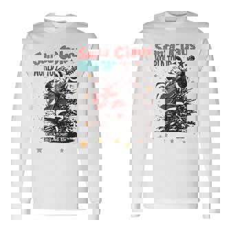 Santa Claus World Tour Retro Santa Claus Christmas Long Sleeve T-Shirt - Monsterry