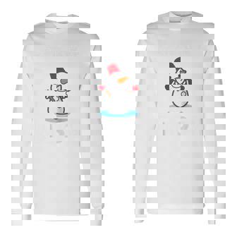 Say It Ain't Snow Snowman Winter Christmas Snowy Raglan Baseball Tee Long Sleeve T-Shirt - Monsterry