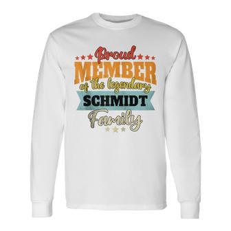 Schmidt Nachname Schmidt Kapuzenjacke Langarmshirts - Geschenkecke