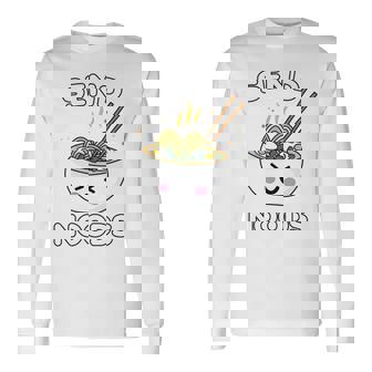 Send Noods Ramen Kawaii Anime Japanese Pasta Bowl Long Sleeve T-Shirt - Monsterry