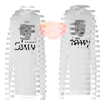 Slommy Salami Meme Gen Z Misspelled Weird Joke Silly Long Sleeve T-Shirt | Mazezy