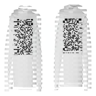 Trump Dance Qr President Trump Dancing Code On Back Long Sleeve T-Shirt | Mazezy