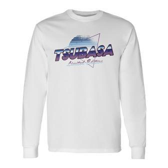 Tsubasa Namenshemd Ästhetischeaporwave 80Er 90Er Jahre Nachname Langarmshirts - Geschenkecke