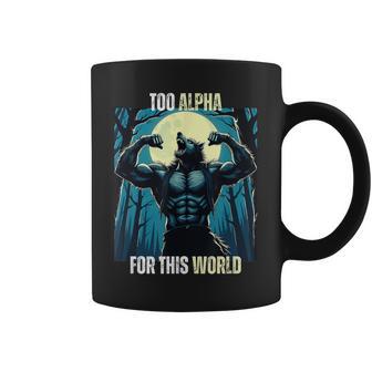 Alpha Male Wolf Grindset Sigma Male Werewolf Meme Tassen - Geschenkecke