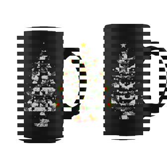 Arctic Hare Animal Lover Lighting Arctic Hare Christmas Tree Premium Graphic Print Coffee Mug - Monsterry