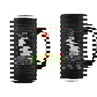 Arctic Hare Rabbit Lover Santa Ugly Arctic Hare Christmas Graphic Print Coffee Mug - Monsterry
