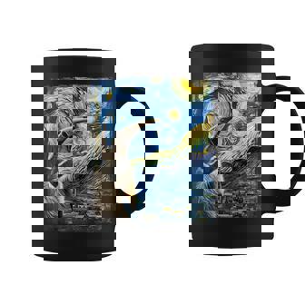 Artistic Anteater Van Gogh Style Starry Night Anteater Coffee Mug - Monsterry