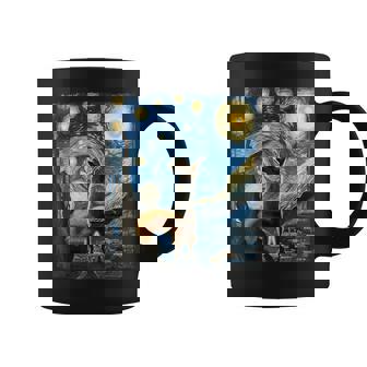 Artistic Squirrel Van Gogh Style Starry Night Squirrel Coffee Mug - Monsterry