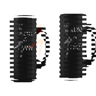Ballerina Dancer Always En Pointe Graphic Print Coffee Mug - Monsterry
