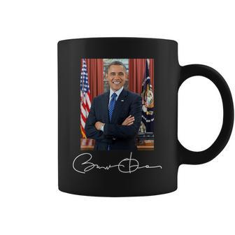 Barack Obama Signature And Portrait Tassen - Geschenkecke