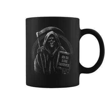 Bin Da Kann Losgehen Saying Humour Grim Reaper Tassen - Geschenkecke