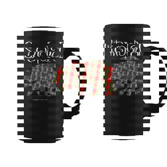 Buffalo Plaid Christmas Stepdad Bear Xmas Family Matching Graphic Print Coffee Mug - Monsterry