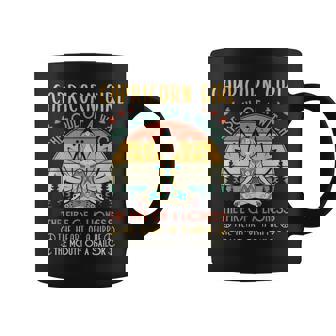 Capricorn Girl Witch Lioness Hippie Sailor Zen Zodiac Graphic Print Coffee Mug - Monsterry