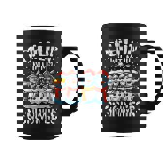 Chillin With My Snowmies Snowman Christmas Men Coffee Mug - Thegiftio