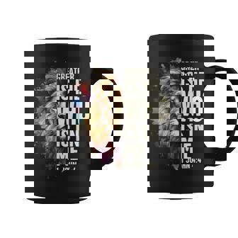Christian Jesus God Bible Verse Greater Is He Who Is In Me Coffee Mug | Mazezy
