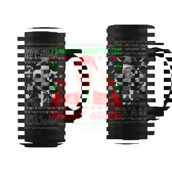 Make Christmas Great Again Xmas Trump Pajamas Ugly Coffee Mug | Mazezy