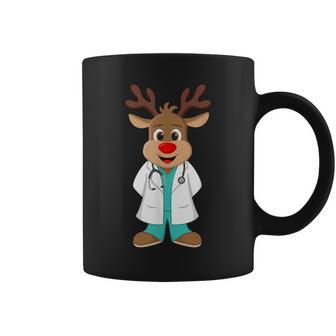 Christmas Nurse Reindeer Scrubs Uniform Tassen - Geschenkecke