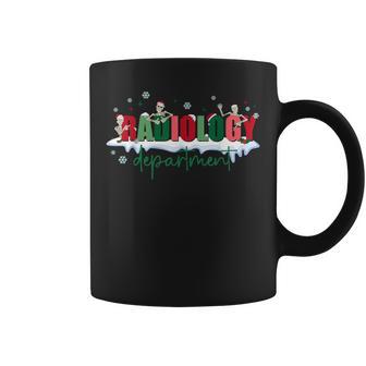 Christmas Radiology Department Skeleton X-Ray Tech Graphic Print Coffee Mug - Monsterry