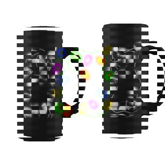 Christmas Tree Lights Glowing Festive Graphic Tank Top Graphic Print Coffee Mug - Monsterry