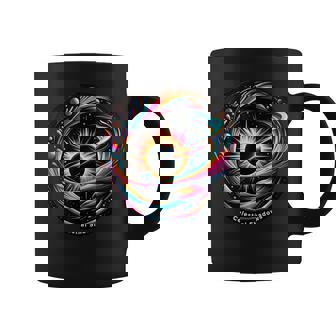 Cosmic Dance Eclipse Celestial Shadows Graphic Print Coffee Mug - Monsterry