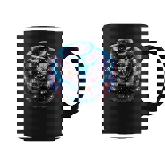 Cosmic Snake Galaxy Mystical Snake Art Glowing Serpent Graphic Print Coffee Mug - Monsterry