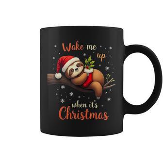 Cute Christmas Fautier Wake Me Up When Christmas Tassen - Geschenkecke