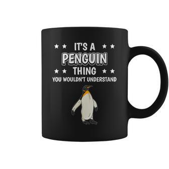 Damen Ist So Ein Pinguin Ding Lustiger Spruch Pinguine Mit-Ausschnitt Tassen - Geschenkecke