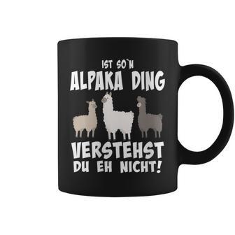 Damen Ist So N Alpaka Ding Alpaka Und Lamas Mit-Ausschnitt Tassen - Geschenkecke