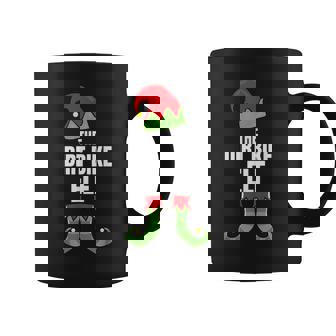 The Dirt Bike Elf Family Christmas Group Pajama Graphic Print Coffee Mug - Monsterry