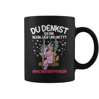 Du Tenkst Ich Bin Klein Liebe Und Nett Unicorn Tassen - Geschenkecke