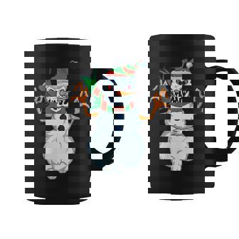 Evil Snowman Creepy Clip Art Christmas Horror Snowman Graphic Print Coffee Mug - Monsterry