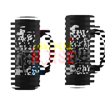 Family Pajamas Happy New Year Nurse Crew Christmas For Nurse Graphic Print Coffee Mug - Monsterry
