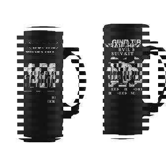 Fathers Day Beer Shirt Grandfather Survival Kit Beer Graphic Print Coffee Mug - Monsterry