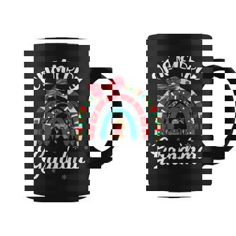 Festive Christmas Rainbow Merry Grandma Gingerbread Lovers Graphic Print Coffee Mug - Monsterry