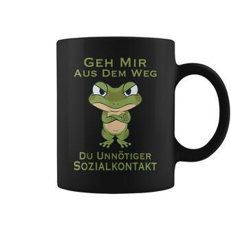 Frog Geh Mir Aus Dem Weg Du Unnötiger Sozialkontakt Geh Mir Aus Tassen - Geschenkecke