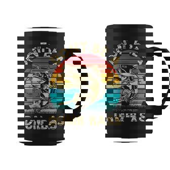 Fishing Dont Be Dumb Bass Retro Vintage Coffee Mug | Mazezy