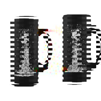 Husky Dog Tree Christmas Lights Xmas Pajama Coffee Mug - Thegiftio