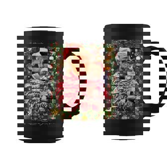 Trump Christmas Sweater For Cat Lovers Xmas Pajamas Coffee Mug | Mazezy